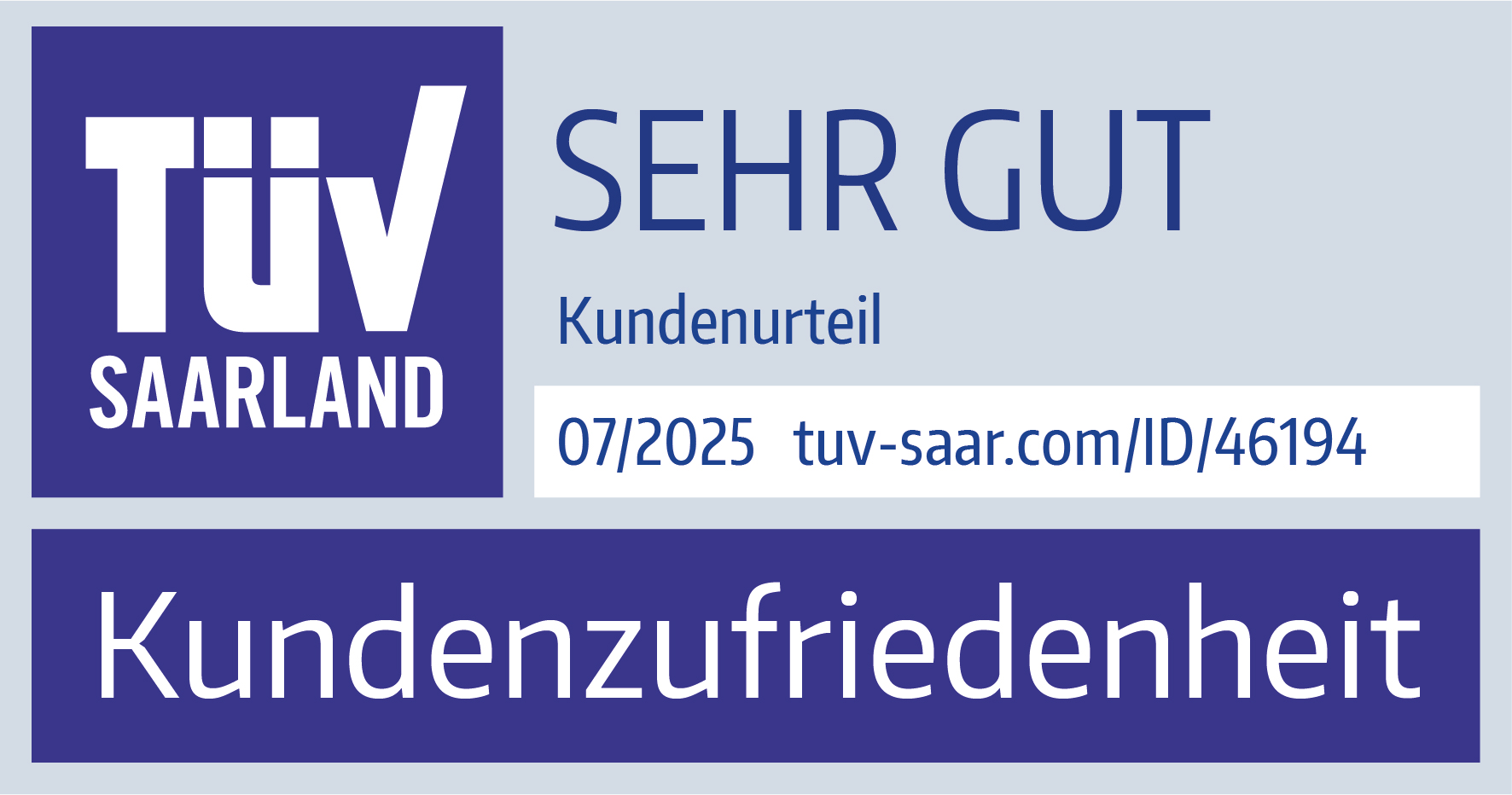 TÜV Zertifikat